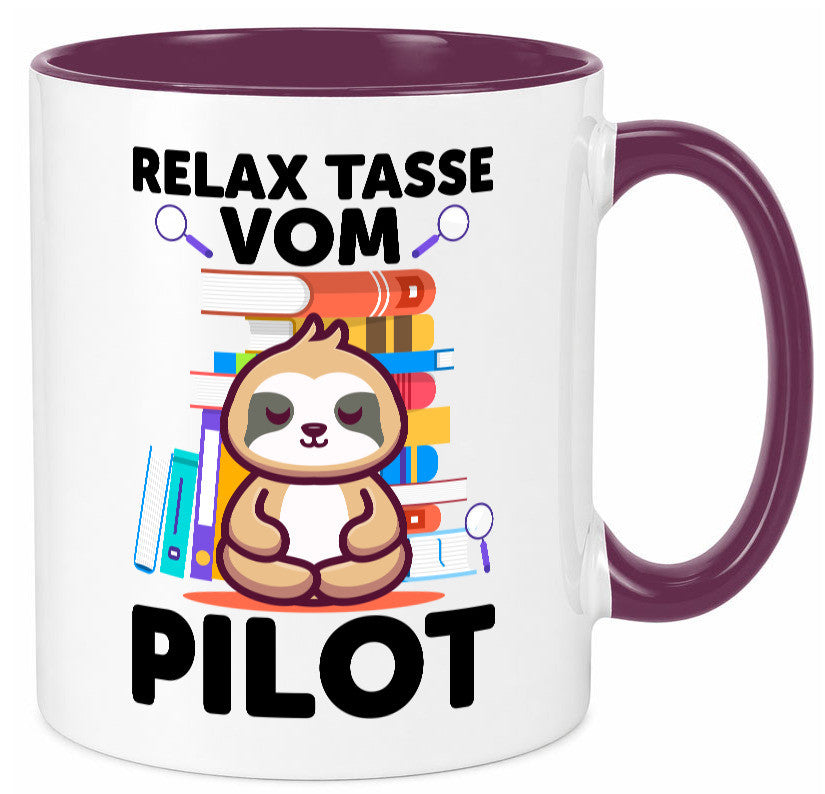 Relax Tasse: Pilot | Flugzeug Piloten lustiger Spruch Geschenk Humor