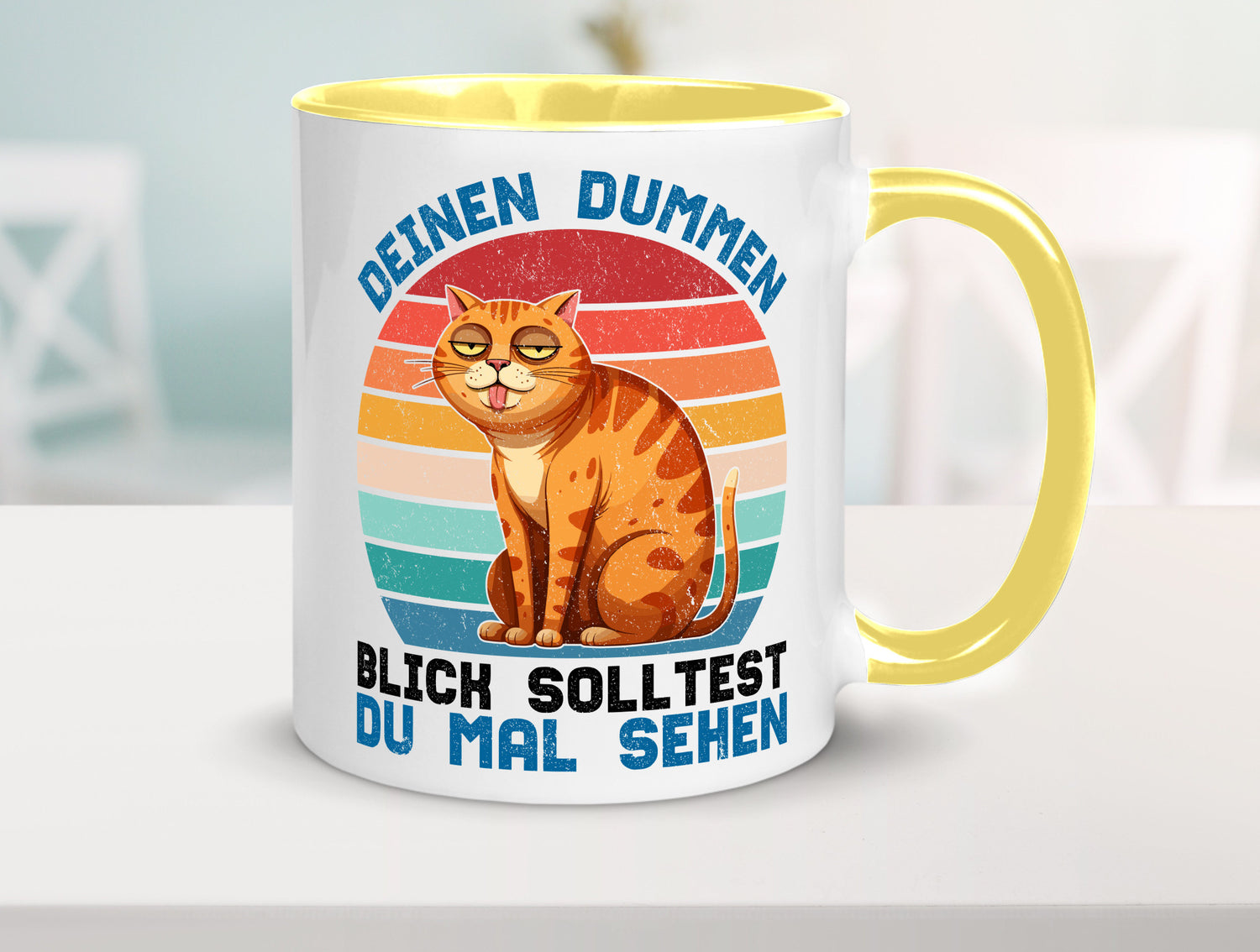 Deinen dummen Blick solltest du mal sehen | Katze Geschenkidee Tierliebhaber