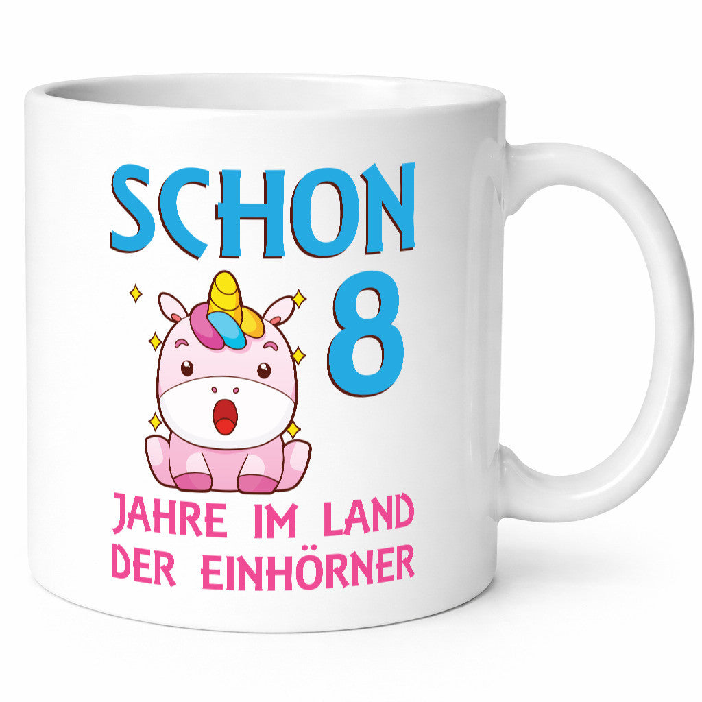Schon 8 Jahre im Land der Einhörner | Einhorn lustig Humor Geschenkidee