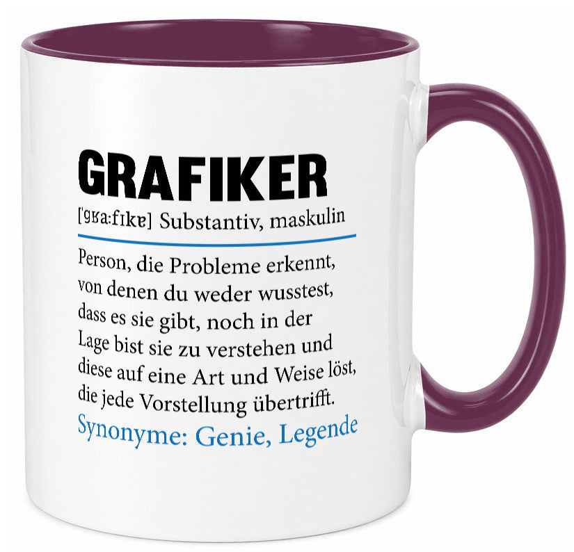 Grafiker | Beruf Grafik Design Grafikdesign lustiger Spruch Geschenk Arbeit Tasse