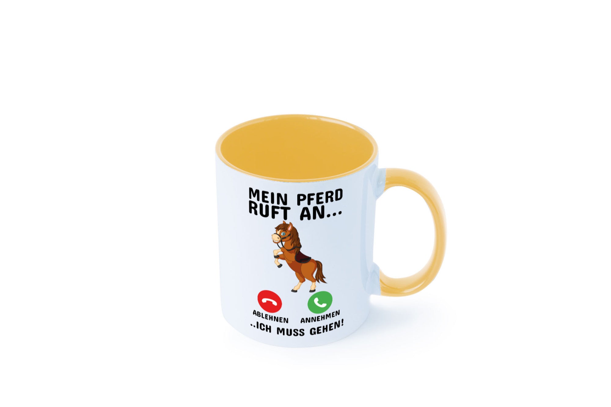 Mein Pferd ruft an Humor Geschenkidee Tasse