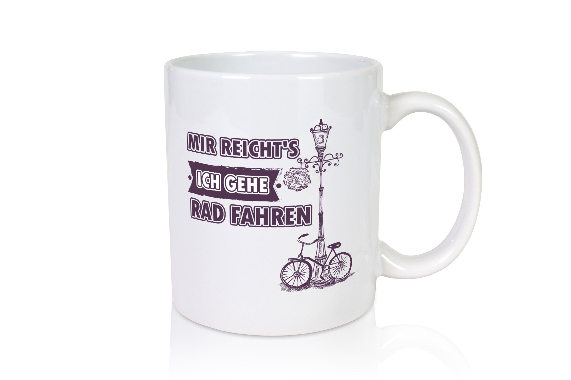 Mir reicht ich geh Rad fahren lustiger Spruch Geschenk Humor Geschenkidee Tasse