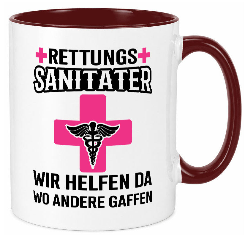 Rettungssanitäter | wir helfen wo andere Gaffen Geschenk Humor Geschenkidee Tasse