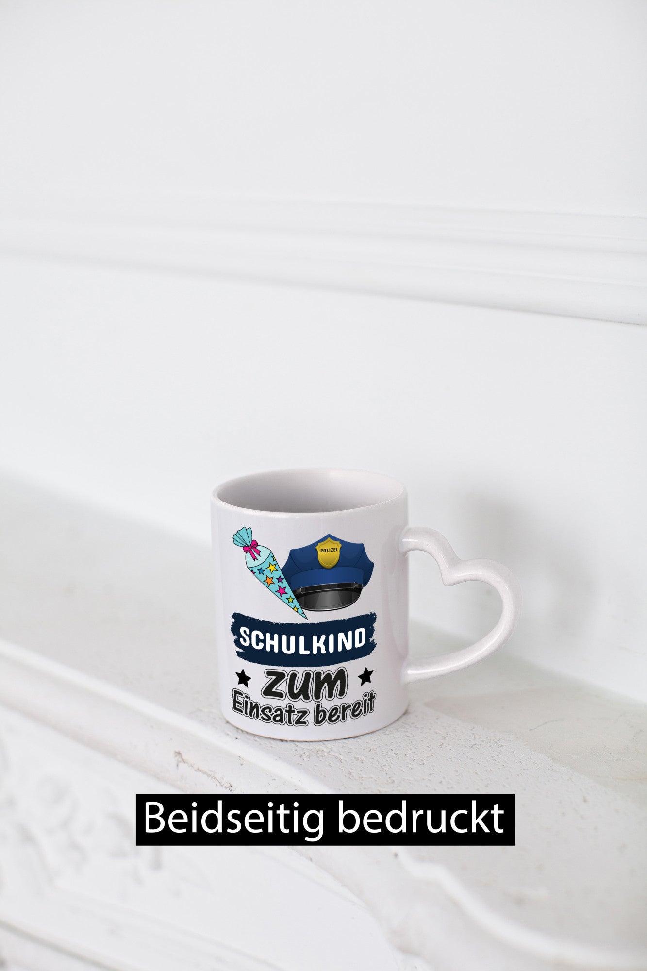 Schulkind bereit | Einschulung Tasse Polizei Jungs lustig Humor Geschenkidee
