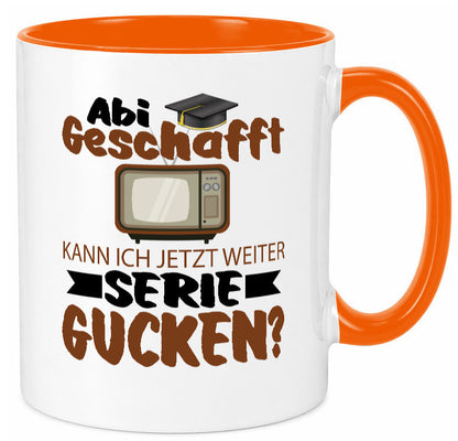 Abi Geschaft | Serie Gucken Bachlor Abitur Geschenk Humor Geschenkidee lustiger