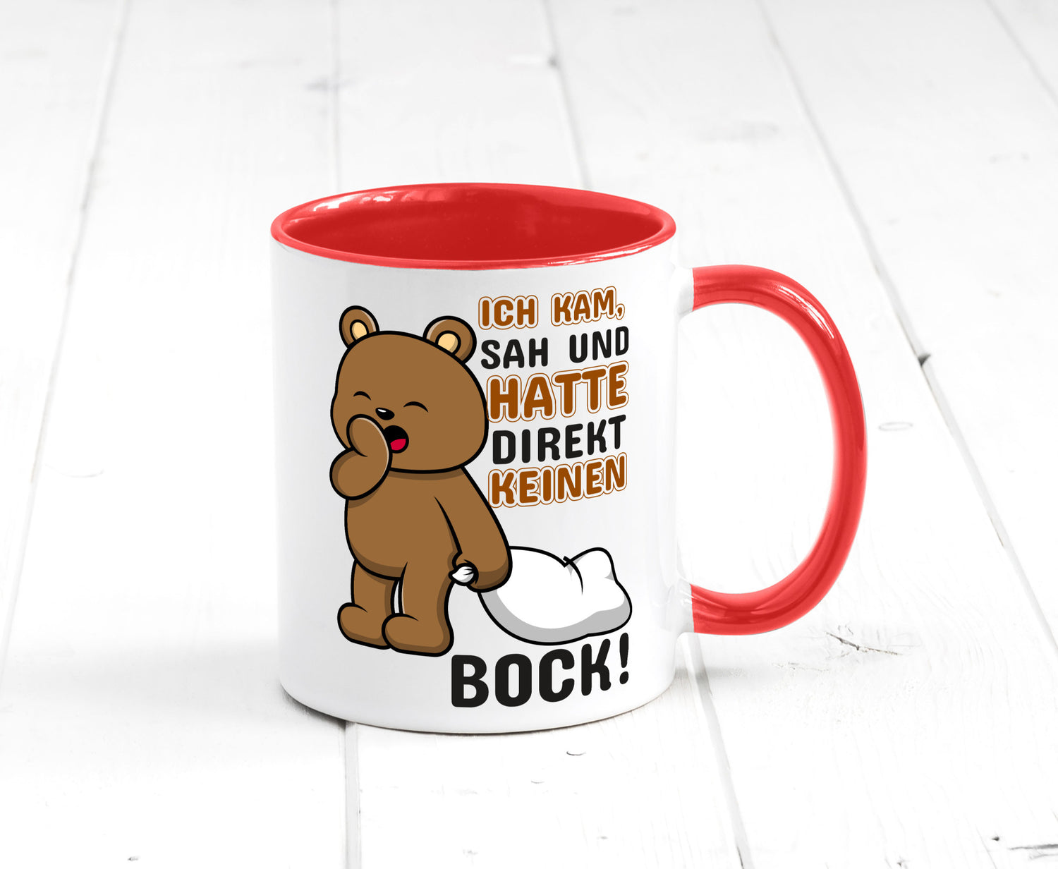 Direkt keinen Bock! | Büro Faultier Morgenmuffel Geschenk Arbeit Kollegen