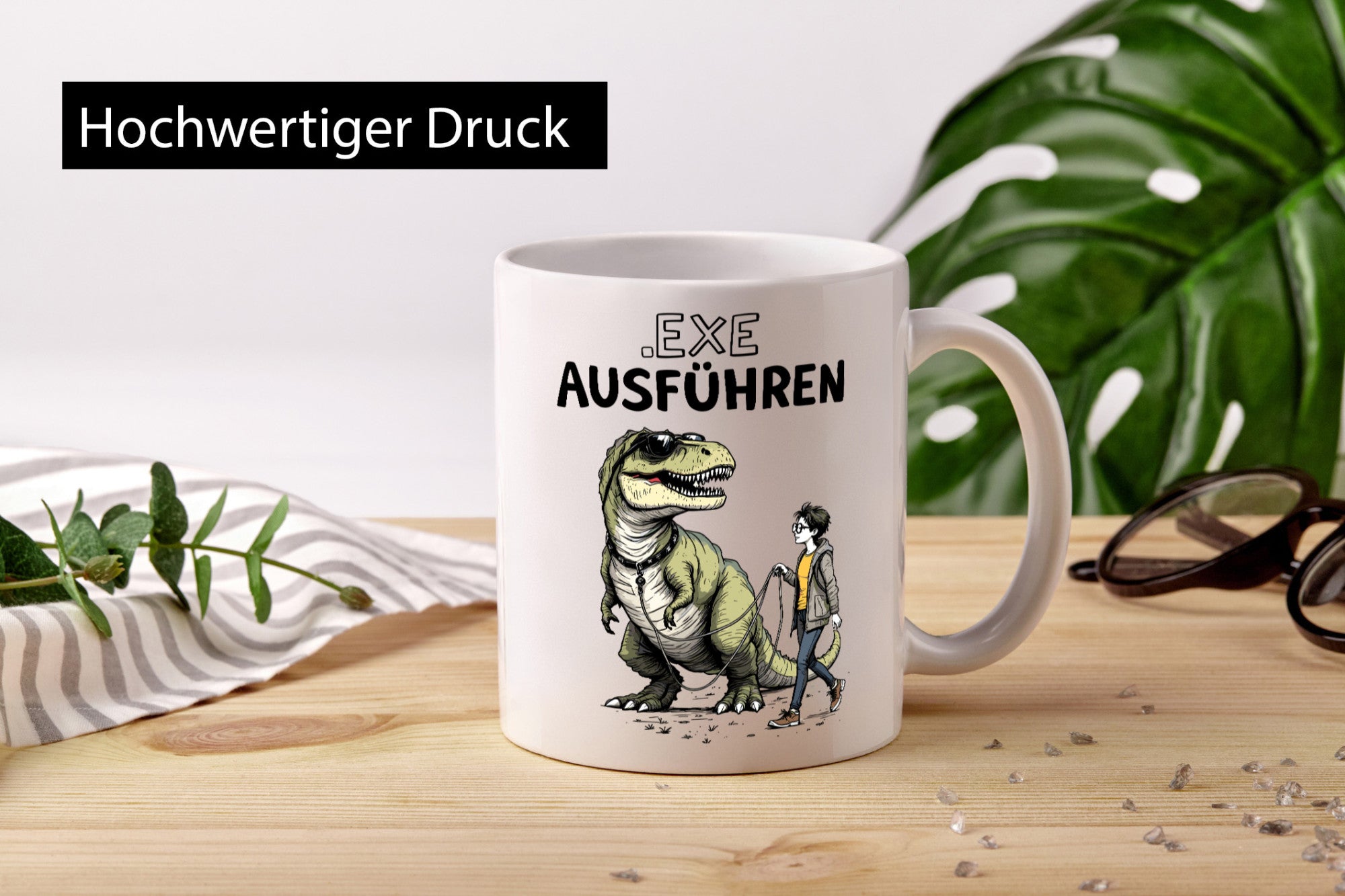 Exe ausführen | Programmierer Infomatiker v2 Geschenkidee Familie Humor Tasse