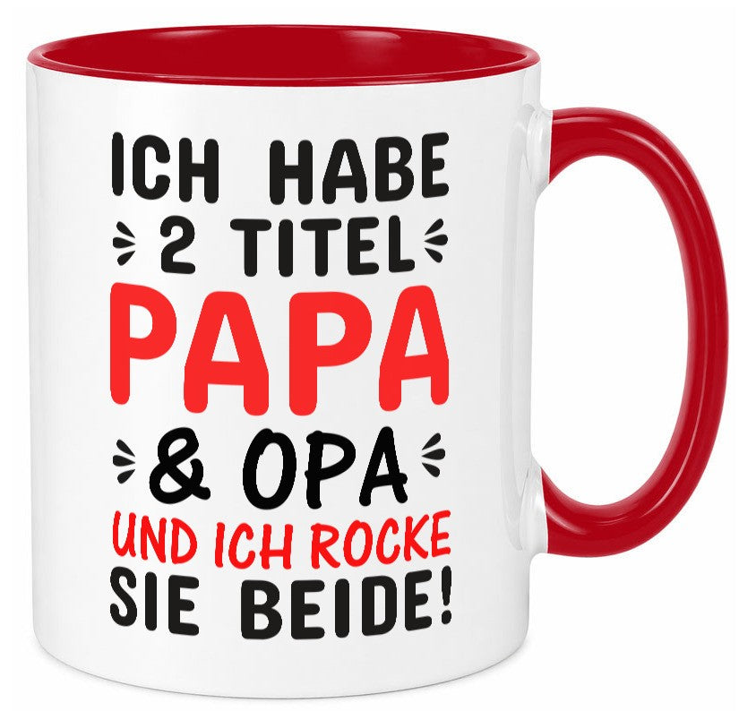 Papa und Opa | Männer Tasse Rocker Humor Geschenkidee Familie