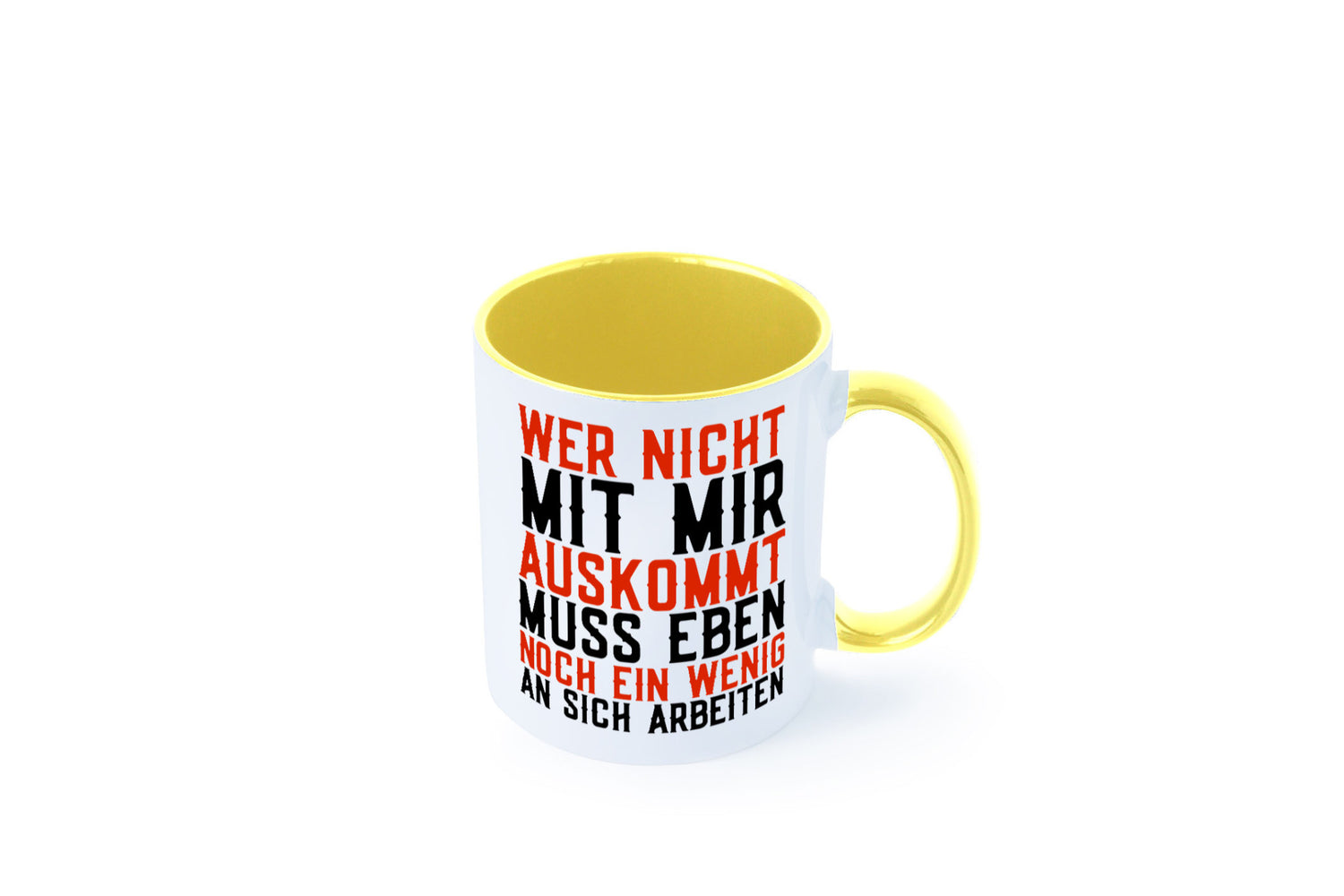 Wer nicht mit mir auskommt | Selbstbewusst witziger Spruch Geschenkidee Humor