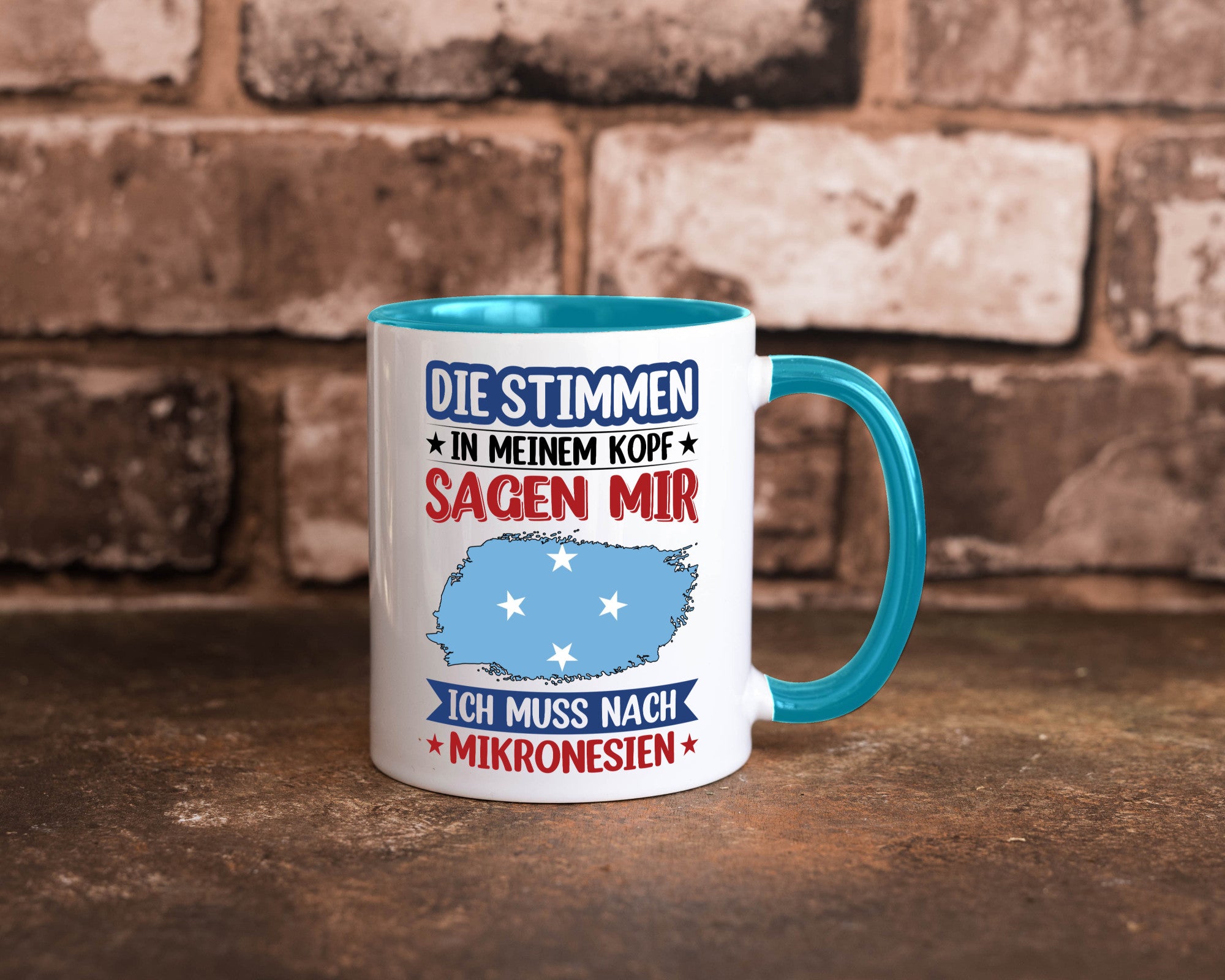 Mikronesien | Urlaub Stimmen in meinem Kopf Traumland Geschenk Humor