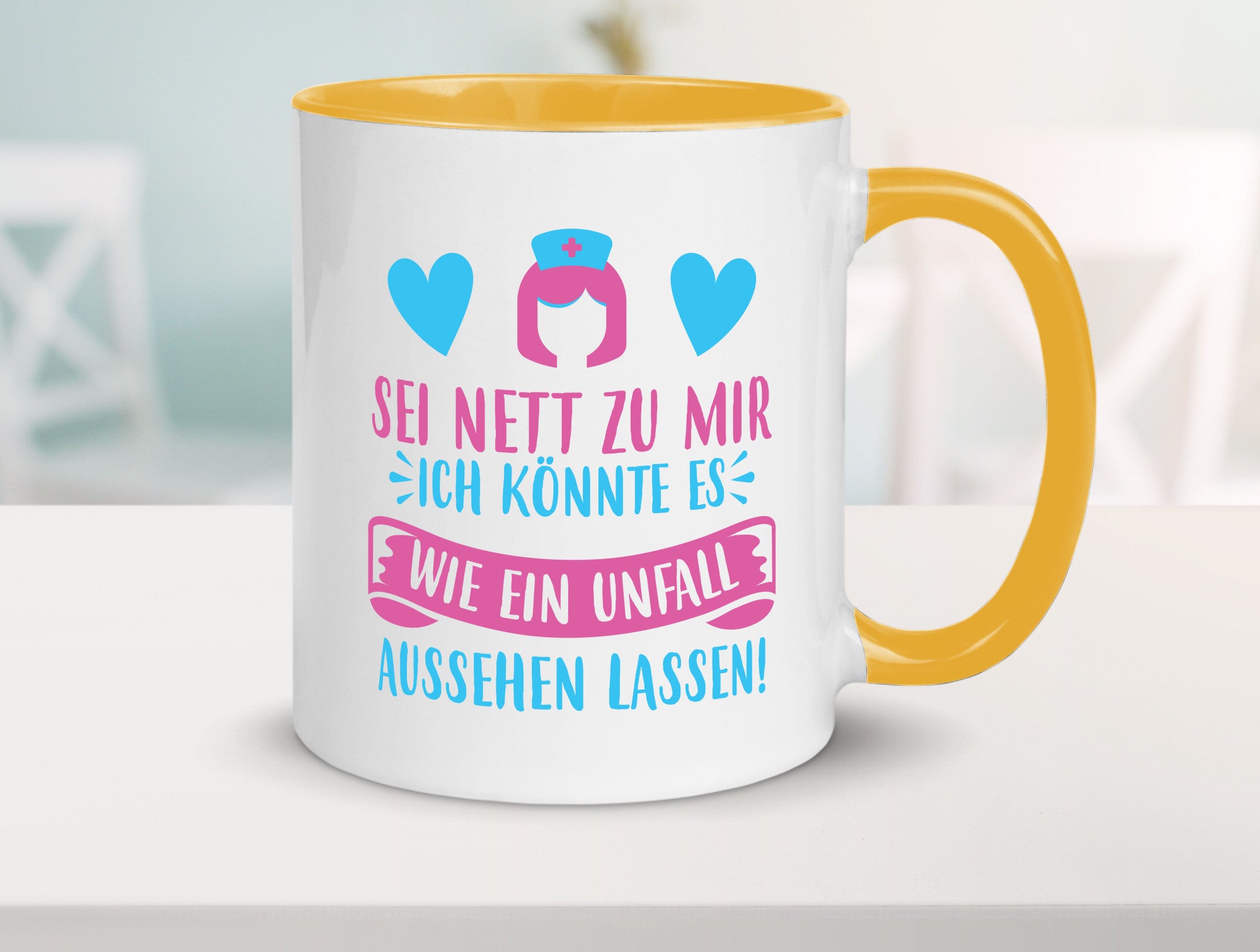 Sei nett, könnte wie ein Unfall aussehen | Kopf lustiger Spruch Geschenk Humor