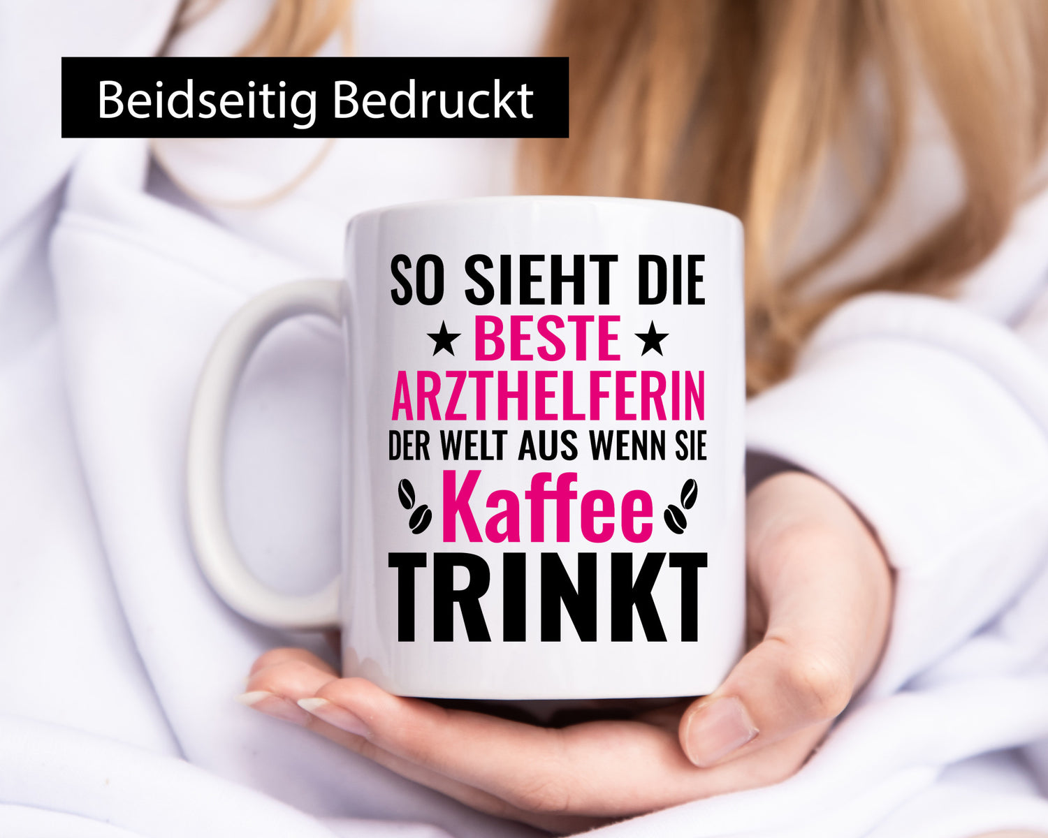 Kaffee trinkt: Arzthelferin | Fachangestellte Medizin lustiger Spruch Geschenk