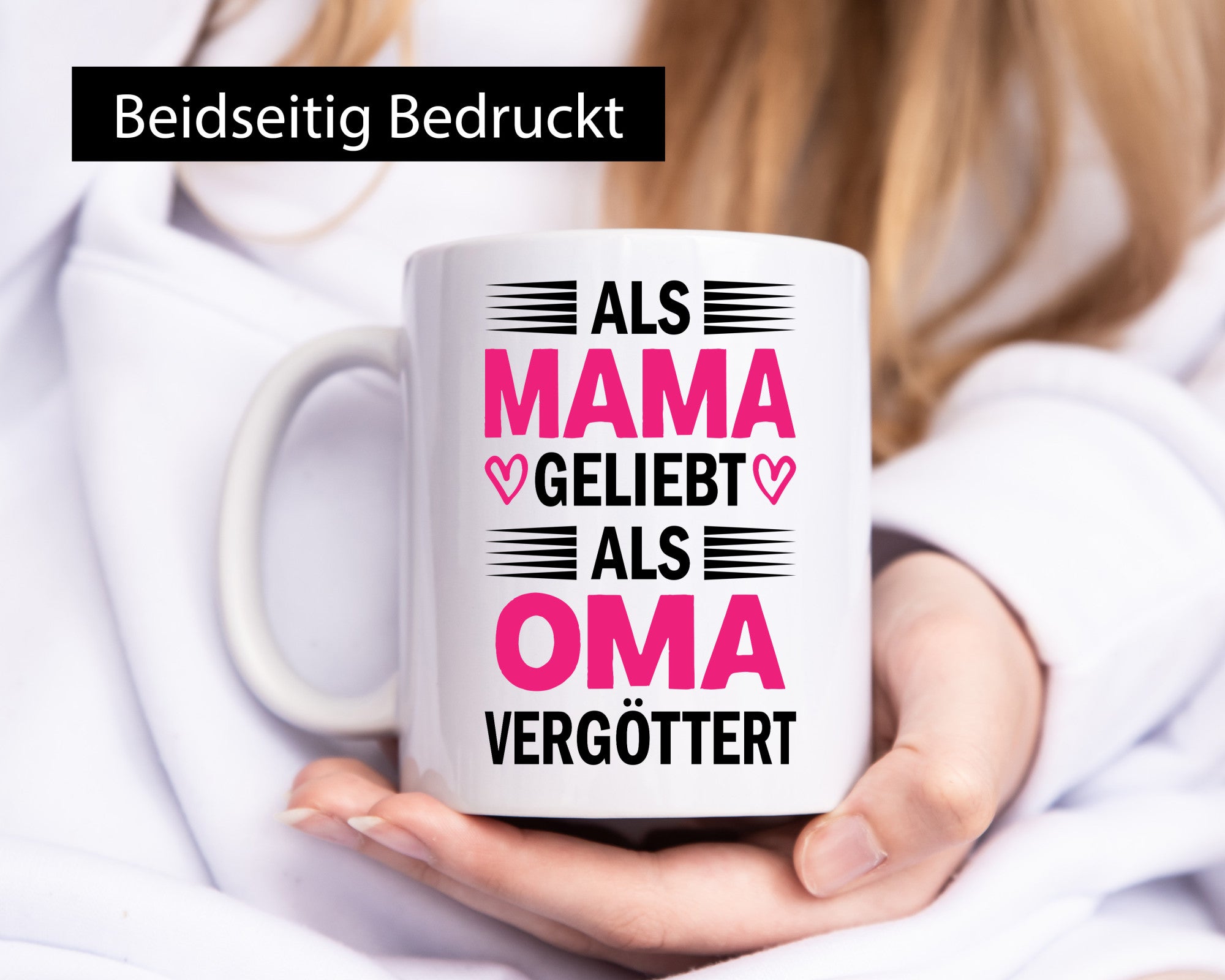 Als oma Vergöttert | Muttertag mama Großmutter Humor Familie Geschenkidee Tasse