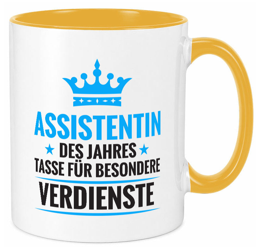 Besonderer Verdienst: Assistentin | Assistenz Hilfskraft Humor Geschenkidee