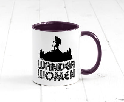 Wander Woman | Wandern Berge Geschenk Familie Geschenkidee lustiger Spruch Tasse