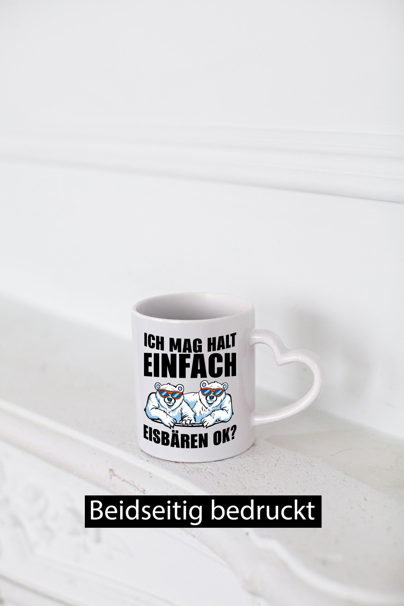 Ich mag Eisbären Geschenk Humor Geschenkidee lustiger Spruch Tasse
