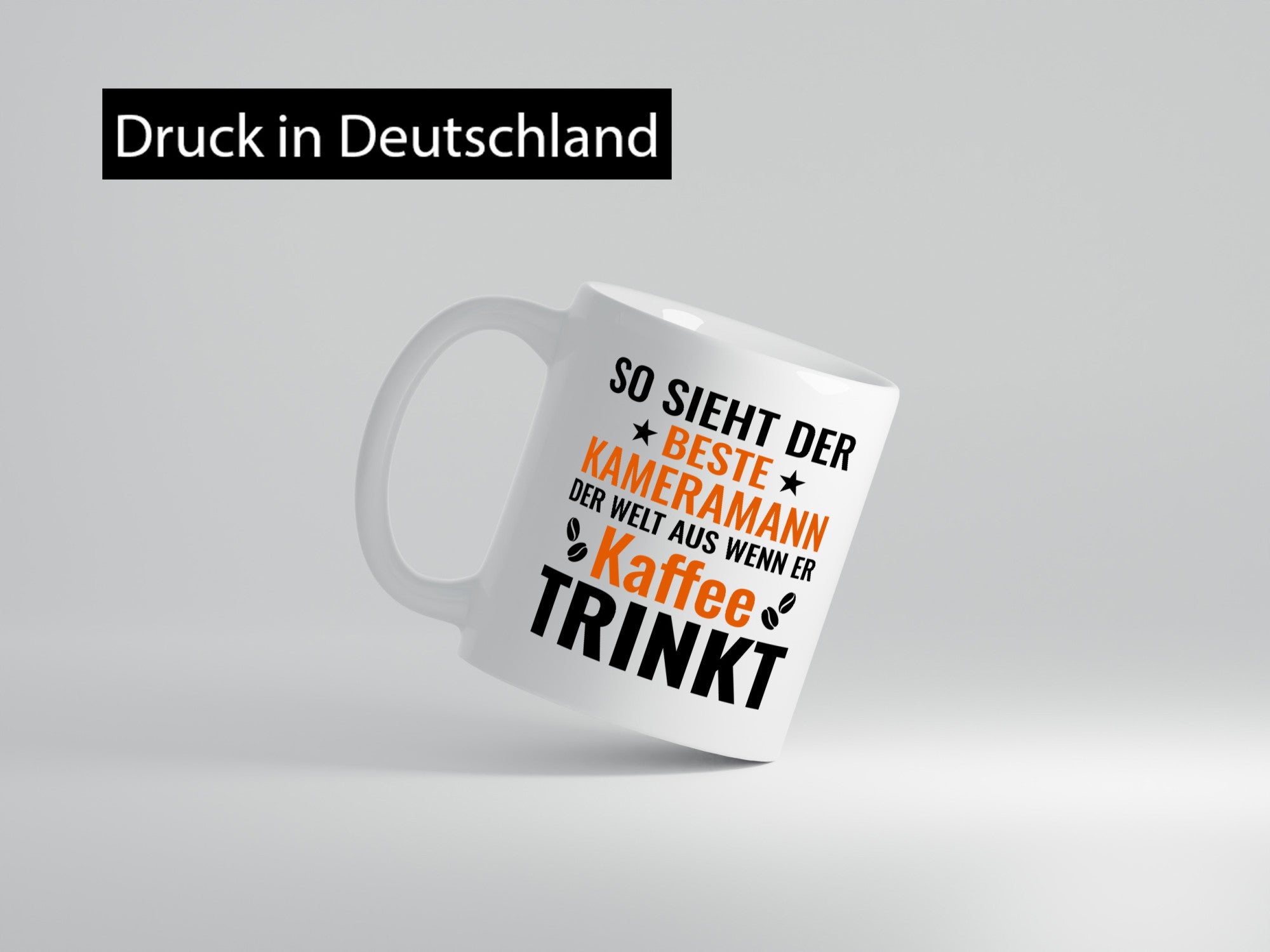 Kaffee trinkt: Kameramann | Kamera Geschenkidee Humor Tasse