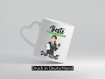 Beste Steuerberaterin | Steuer Beratung v2 Geschenkidee Humor Tasse