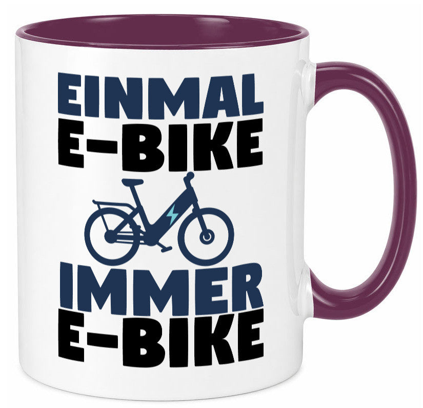 E-Bike Fahrer | Radfahrer Tasse Fahrrad Elektrorad lustiger Spruch Geschenk