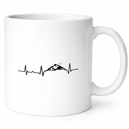 Berge Herzschlag | Wandern Bergsteigen klettern Geschenkidee Humor Tasse