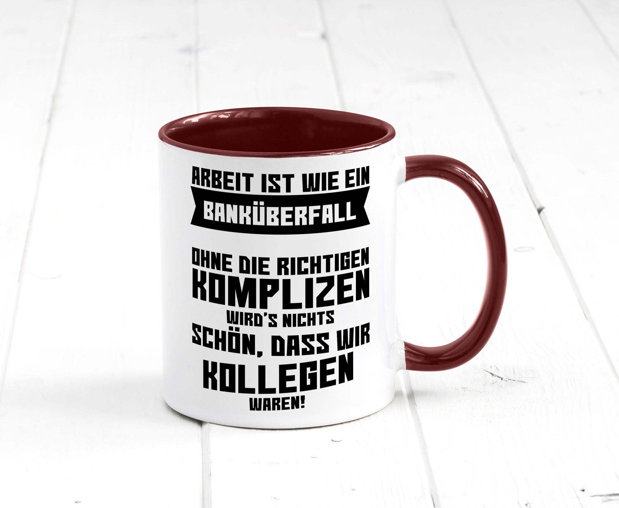 Arbeit | Kollegen Komplizen Jobwechsel Abschied Büro lustiger Spruch Geschenk