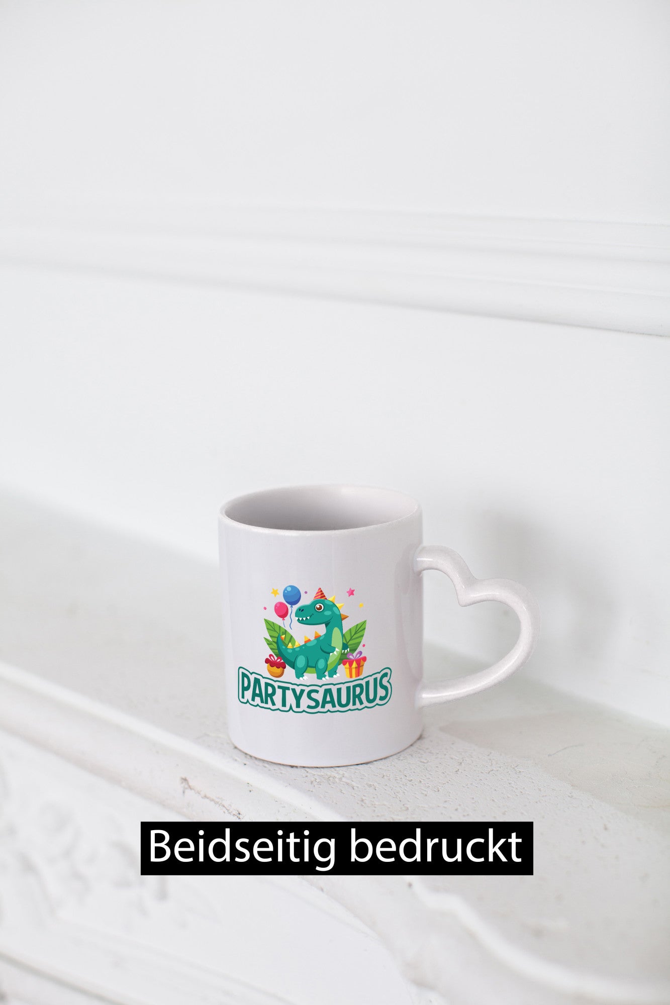 Partysaurus | Geburtstag Dinosaurier Luftballon Geschenkidee Humor Tasse