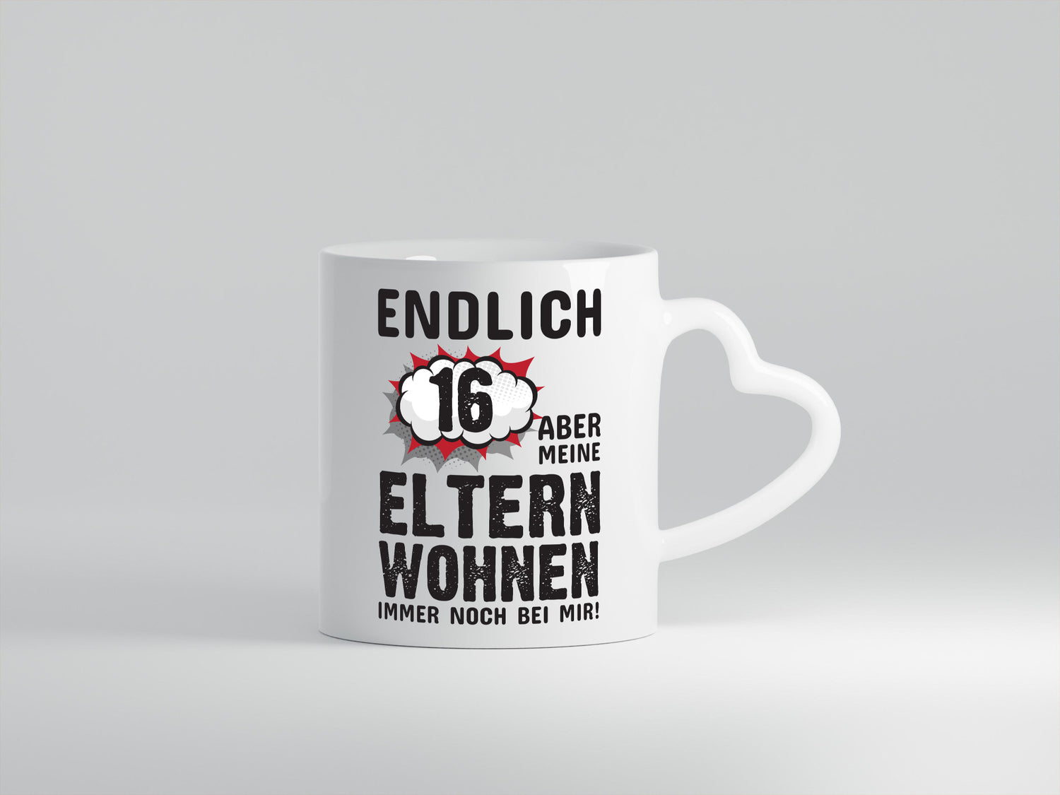 Endlich 16 | Geburtstag Tasse lustiges Statement lustiger Spruch Geschenk