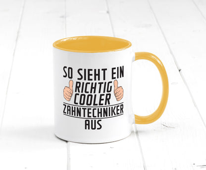 Richtig Cooler Zahntechniker | Zahnmedizin Geschenkidee Humor Tasse