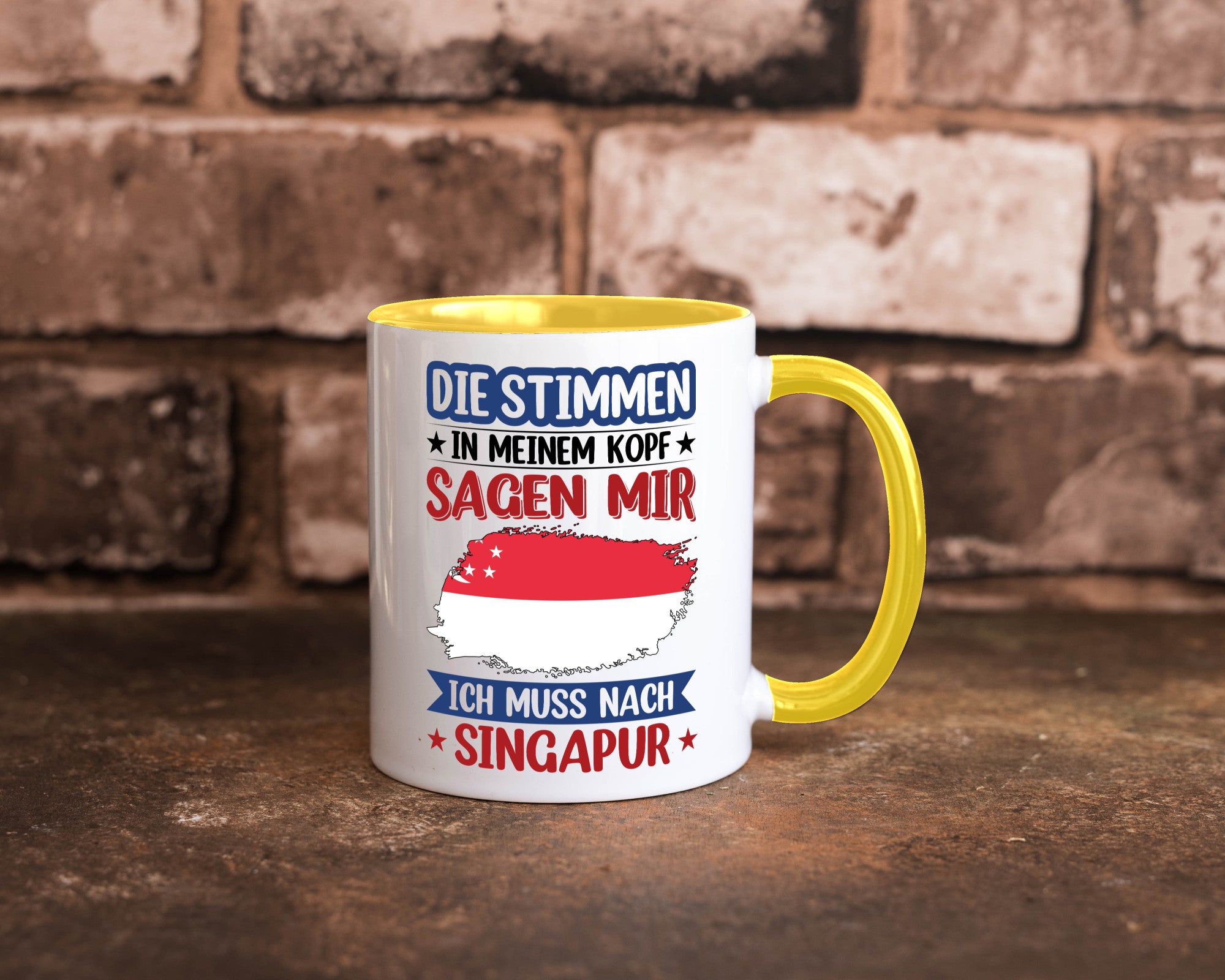 Singapur | Urlaub Stimmen in meinem Kopf Traumland v2 lustiger Spruch Geschenk