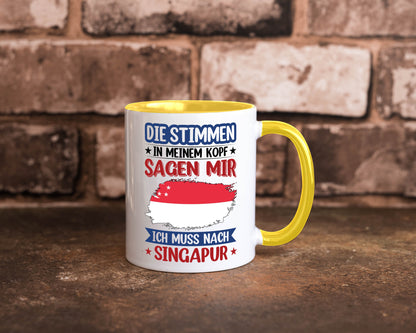 Singapur | Urlaub Stimmen in meinem Kopf Traumland v2 lustiger Spruch Geschenk