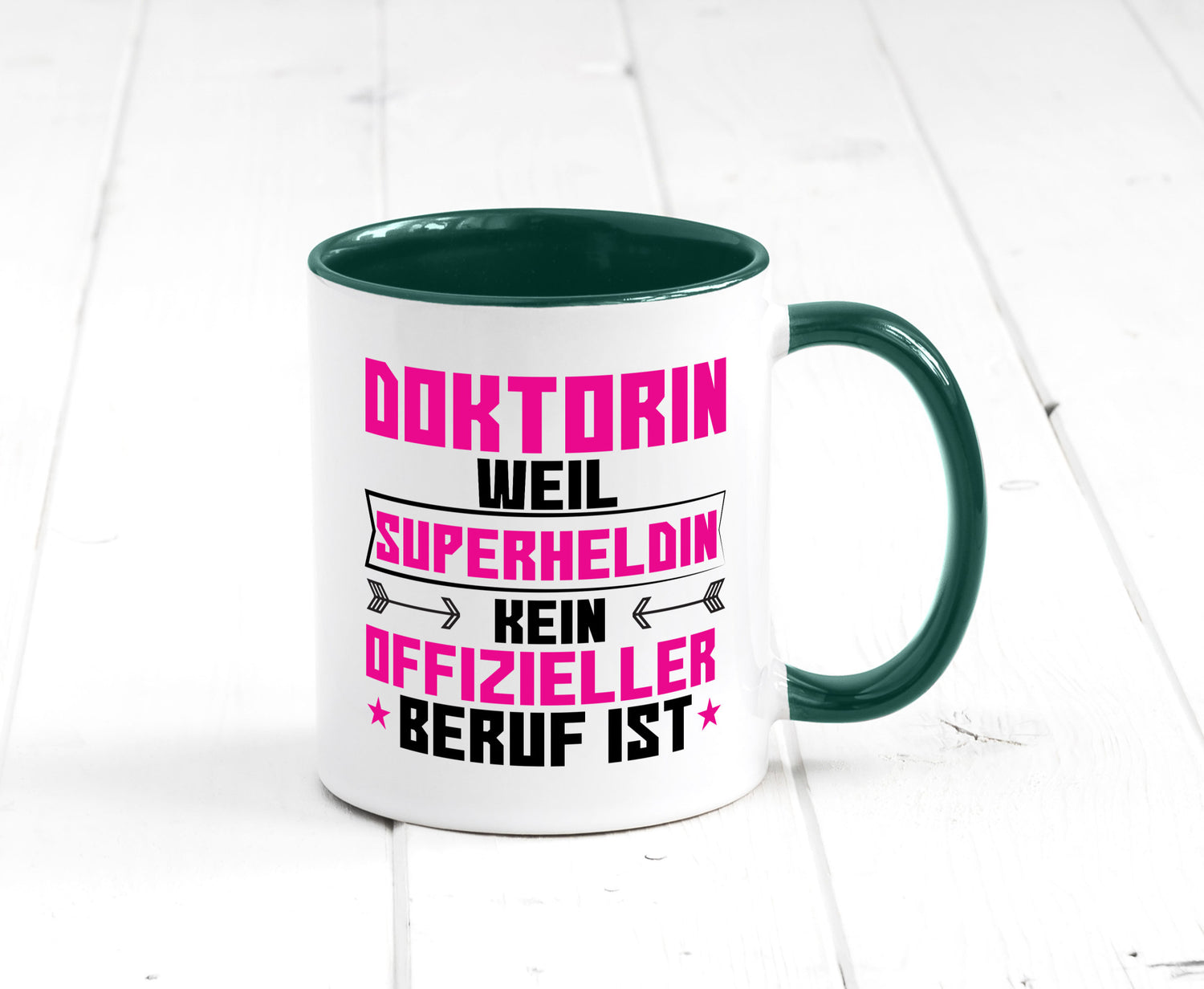 Superheldin Doktorin | Doktorand Doktortitel Geschenkidee Humor Tasse