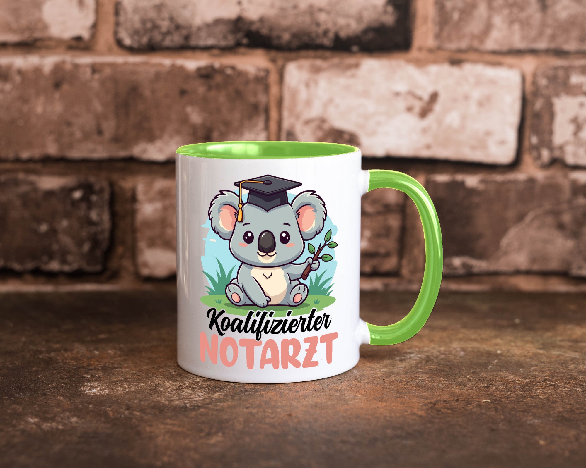 Koalifizierter Notarzt | Arzt Geschenk Humor Geschenkidee lustiger Spruch Tasse