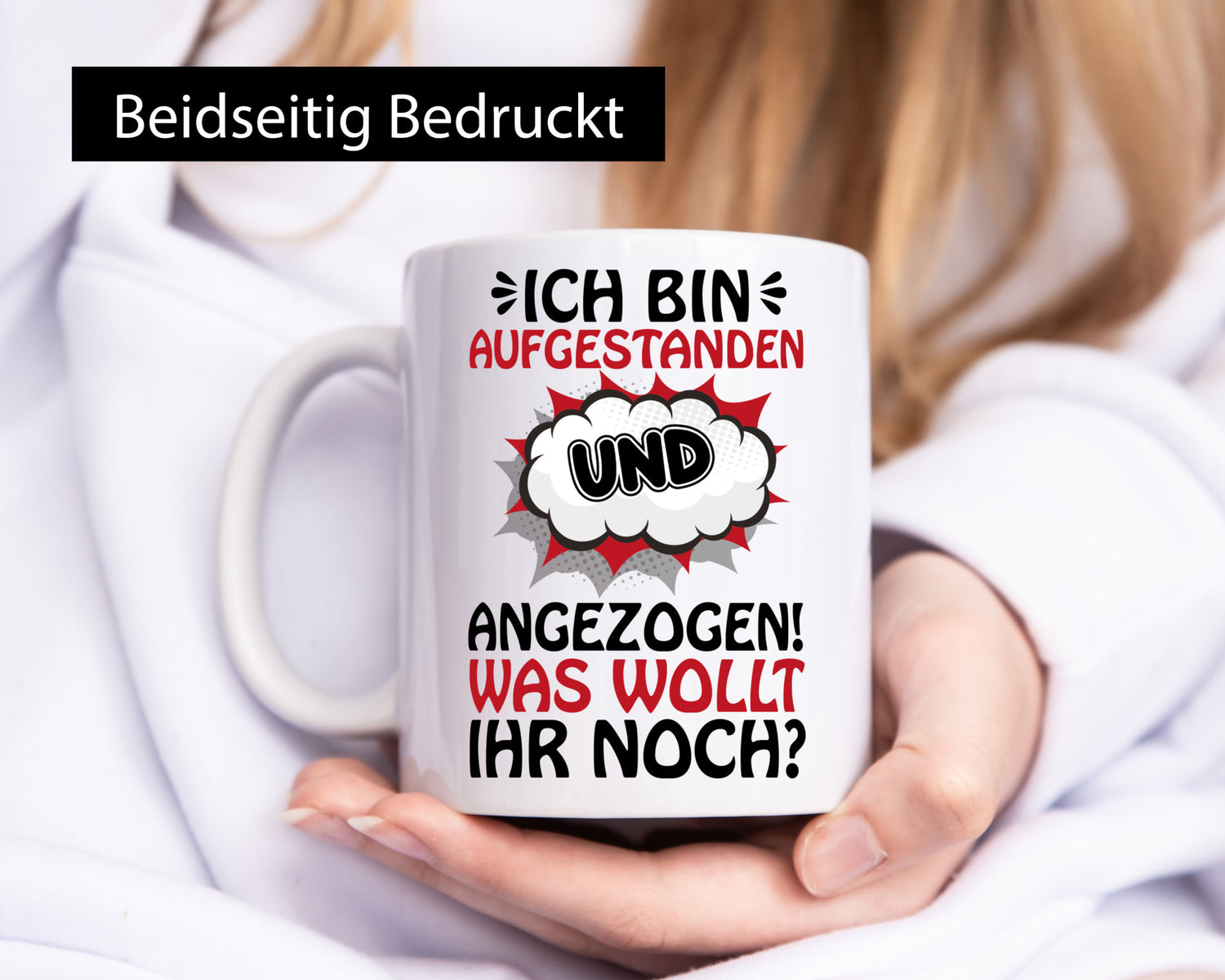 Ich bin aufgestanden und angezogen Geschenk Humor Geschenkidee lustiger Spruch