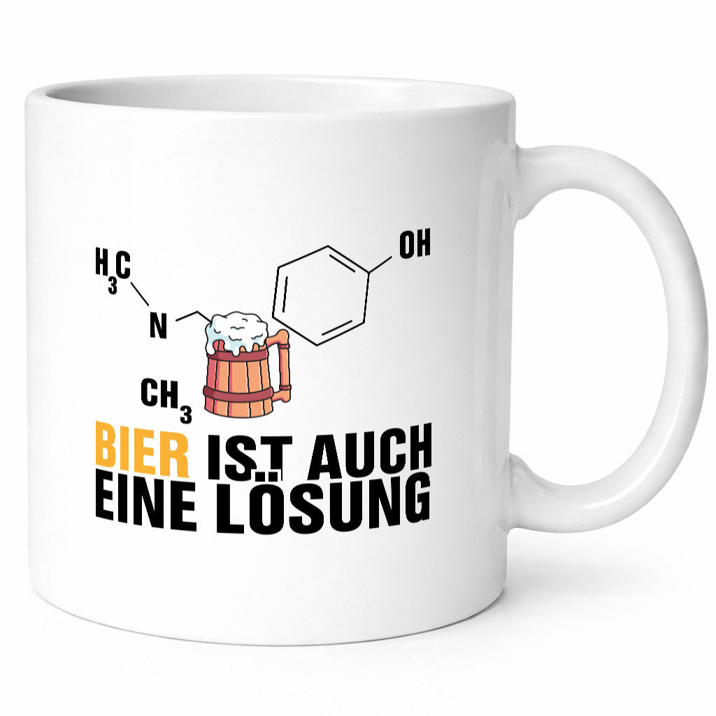Bier Lösung lustig Humor Geschenkidee Geschenk Tasse