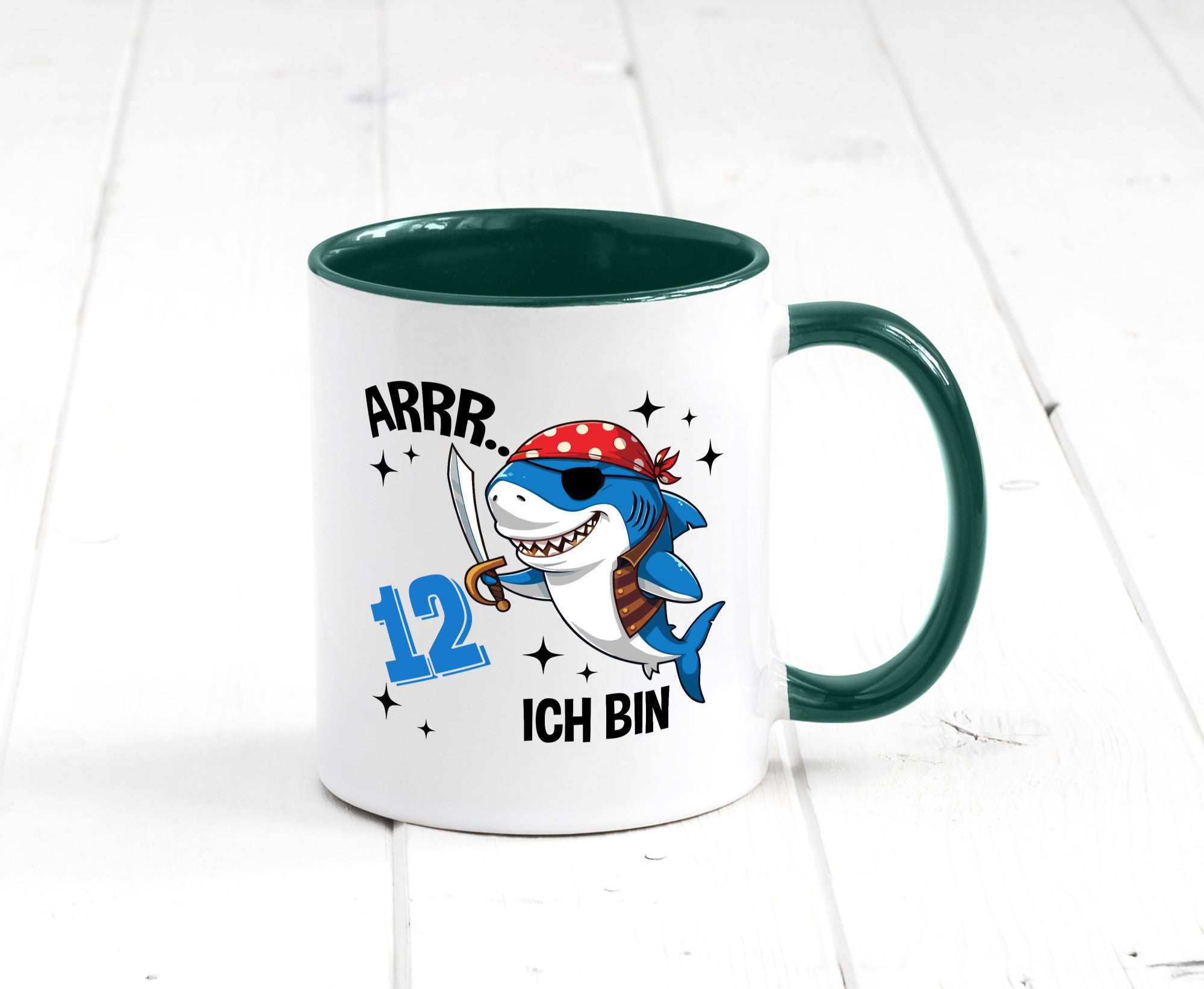 12. Geburtstag | 12 Jahre Arr Pirat Hai Piraten Geschenk Geschenkidee lustiger