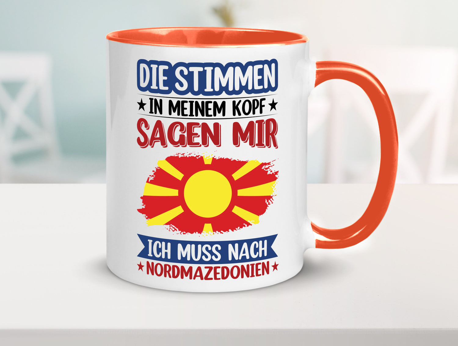 Nordmazedonien | Urlaub Stimmen in meinem Kopf Geschenk Humor Geschenkidee