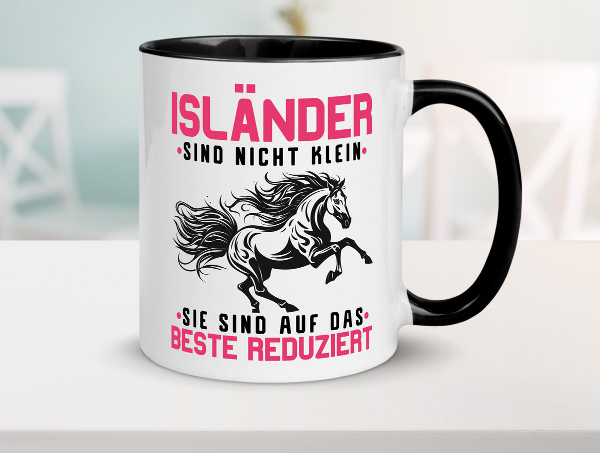 Isländer sind nicht klein | auf das beste Reduziert Pferd Geschenk Humor Tasse