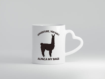 Adventure, Alpaca | Humor Geschenkidee Tasse