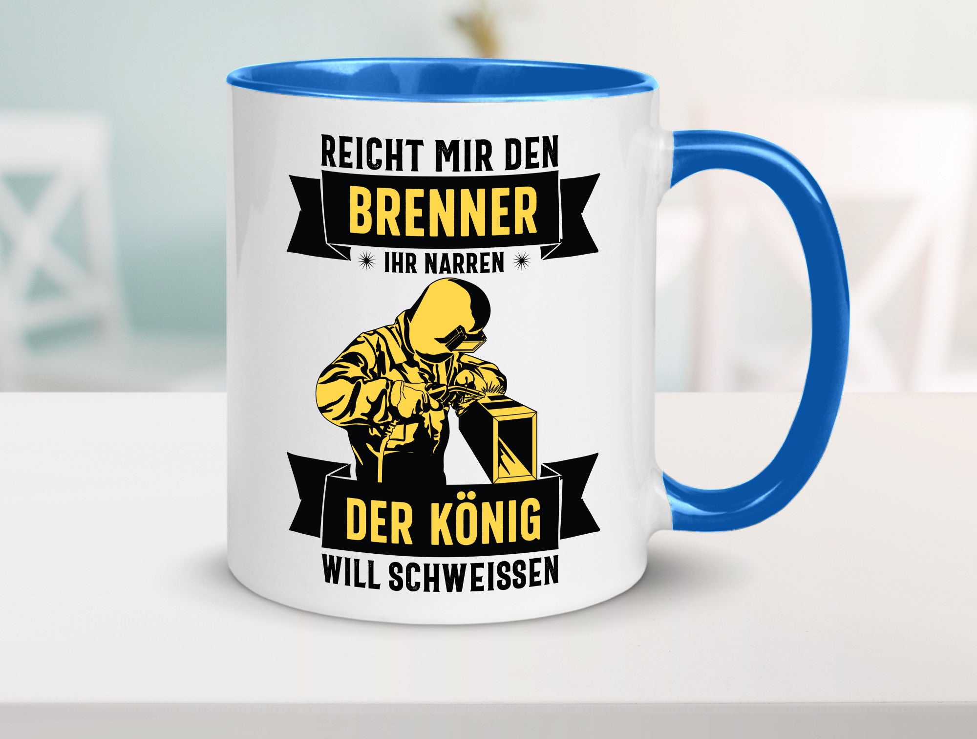 König will schweissen | Schweisser Sterne lustiger Spruch Geschenk Humor