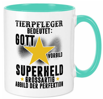 Bedeutung von Tierpfleger | Pflegeberuf Tierheim Humor Arbeit Kollegen Büro Tasse