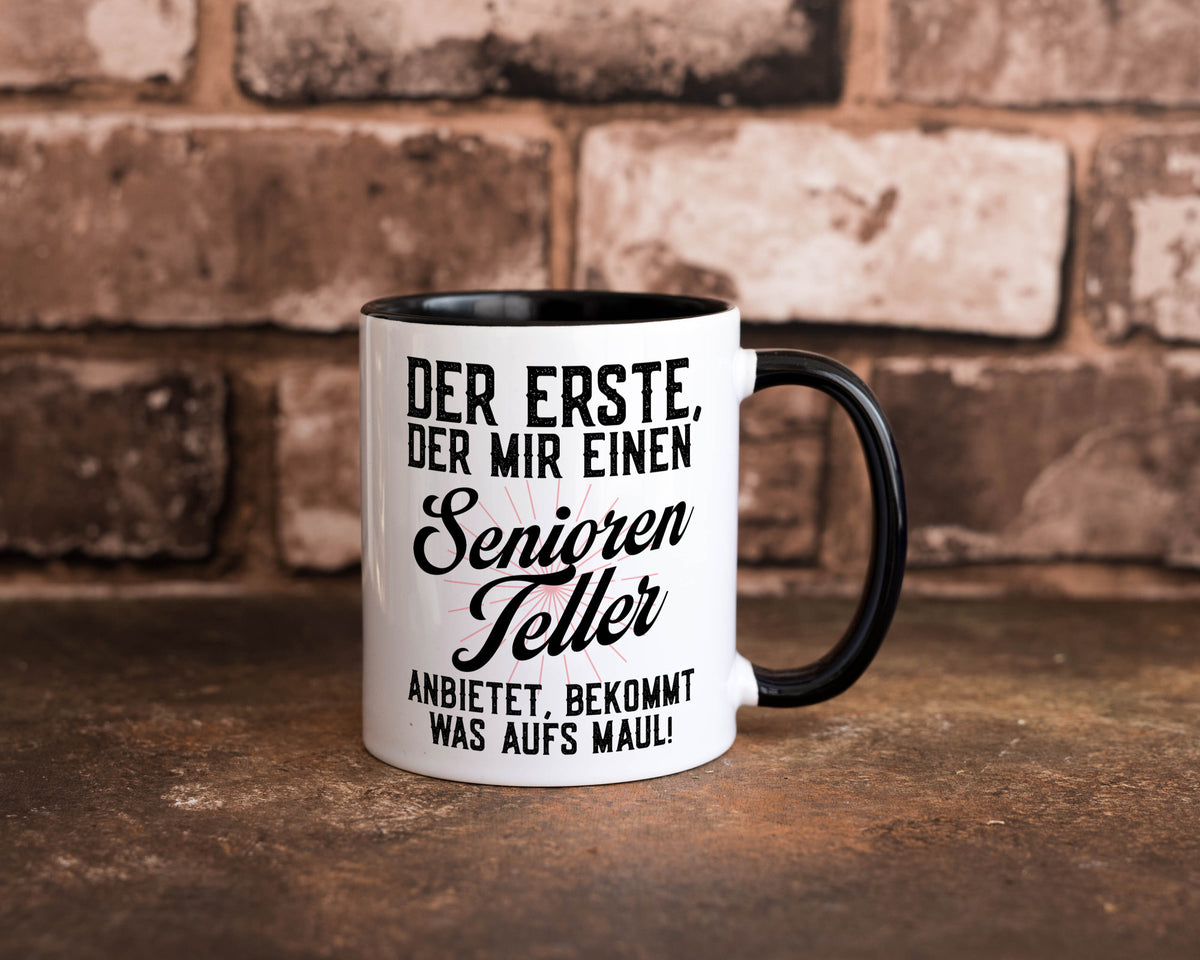 Senioren Teller | rentner Ruhestand lustig Jubiläum Geschenk Tasse