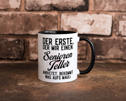 Senioren Teller | rentner Ruhestand lustig Jubiläum Geschenk Tasse