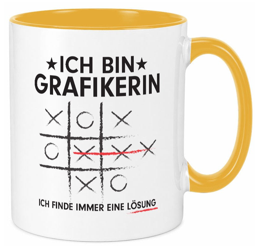 Löse Probleme: Grafikerin | Grafik Design lustig Humor Geschenkidee Geschenk Tasse