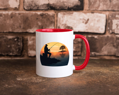 Angler | Sonnenuntergang Fischer Fische Angeln v2 Geschenk Humor Geschenkidee