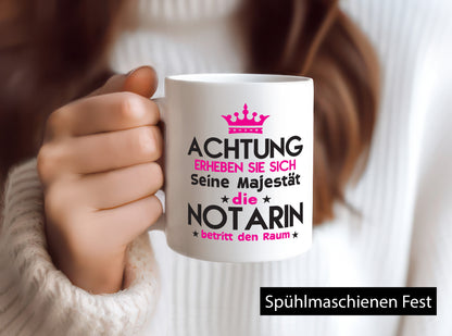 Seine Majestät Notarin | Juristin Humor Geschenkidee Tasse