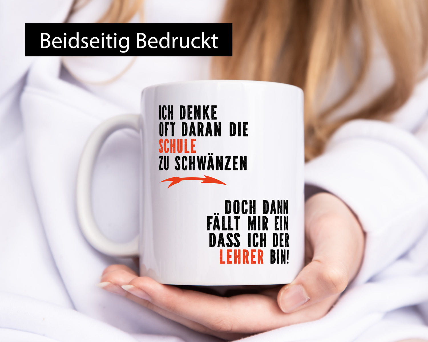 Ich denke oft ans Schwänzen | Lehrer Unterricht Geschenkidee Humor Tasse