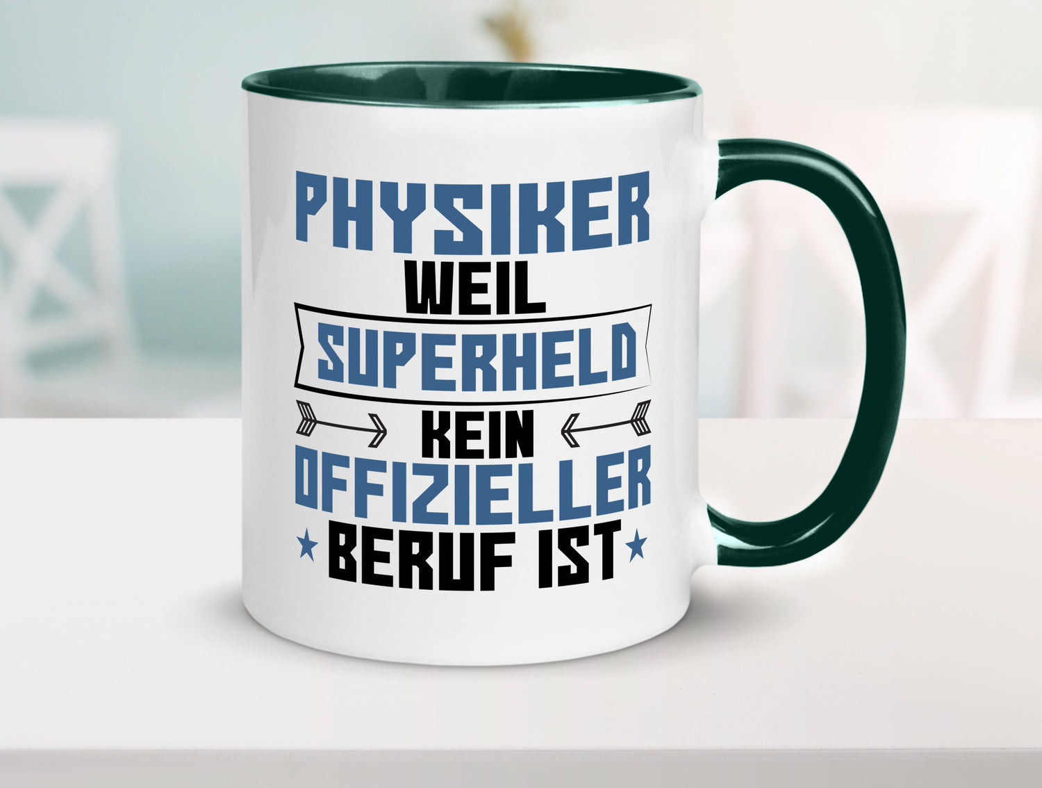 Superheld Physiker | Physik Geschenk Humor Geschenkidee lustiger Spruch Tasse