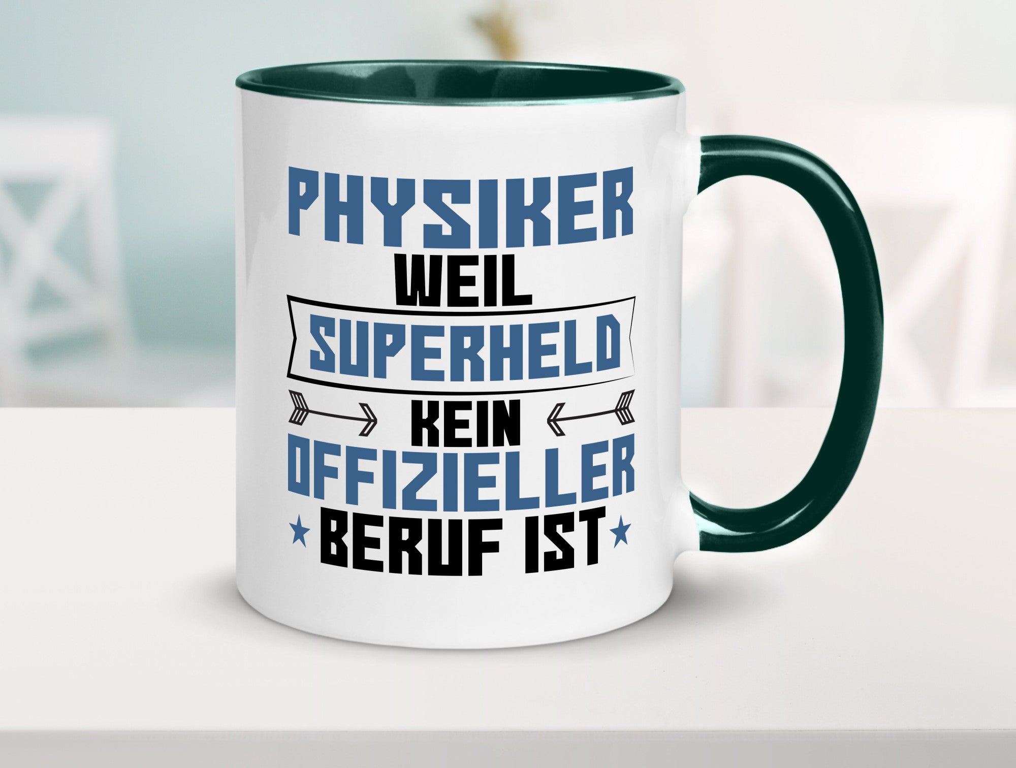 Superheld Physiker | Physik Geschenk Humor Geschenkidee lustiger Spruch Tasse
