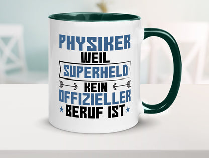 Superheld Physiker | Physik Geschenk Humor Geschenkidee lustiger Spruch Tasse