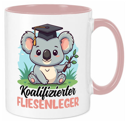 Koalifizierter Fliesenleger | Fliesenlegen Bau v2 Humor Geschenkidee Tasse